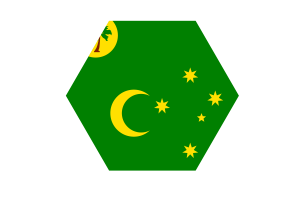 科科斯（基林）群岛旗帜矢量免费|SVG 和 PNG