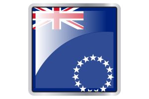 库克群岛旗帜广场图标