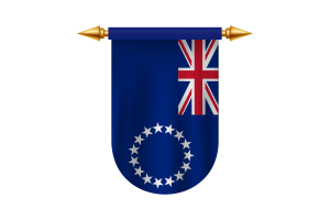 库克群岛旗帜矢量图像