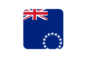 库克群岛旗帜方形圆形