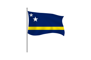 库拉索岛旗帜剪贴画