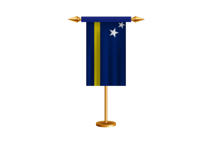 库拉索岛礼仪旗帜矢量免费