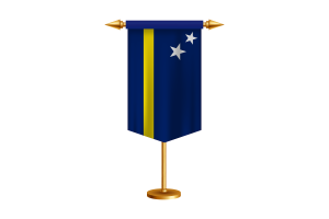 库拉索岛旗帜插图与立场