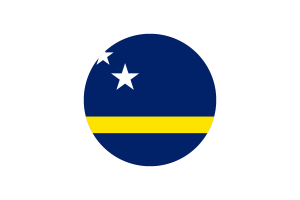 库拉索岛旗帜矢量免费下载
