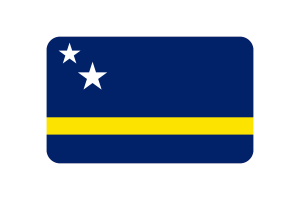 库拉索岛旗帜三角形圆形