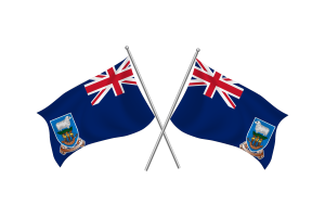 福克兰群岛挥舞友谊旗帜