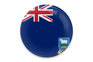 福克兰群岛旗帜矢量艺术