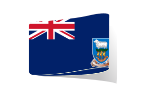 福克兰群岛旗帜插图剪贴画