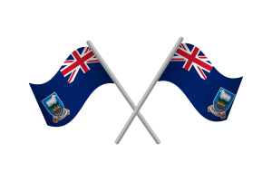 福克兰群岛旗帜徽章矢量免费
