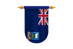 福克兰群岛旗帜标志矢量图像
