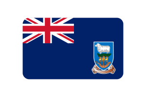 福克兰群岛旗帜三角形圆形