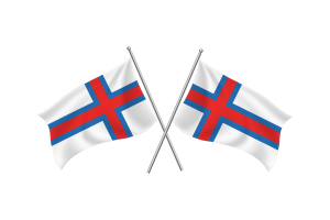 法罗群岛挥舞友谊旗帜