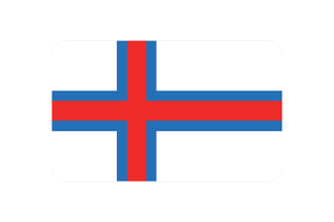 法罗群岛旗帜三角形圆形