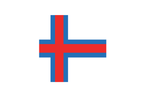 法罗群岛旗帜方形圆形