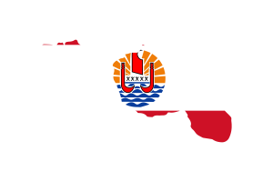 法属波利尼西亚地图与旗帜