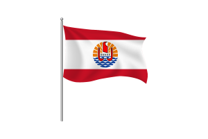法属波利尼西亚旗帜剪贴画