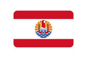 法属波利尼西亚旗帜三角形圆形