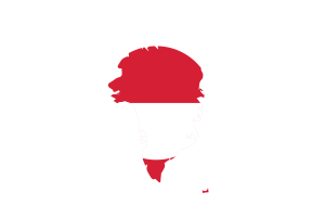 格陵兰地图与旗帜