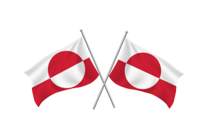 格陵兰挥舞友谊旗帜
