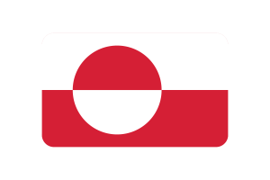 格陵兰旗帜三角形圆形
