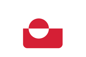 格陵兰旗帜方形圆形