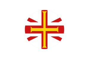 根西岛旗帜矢量免费下载