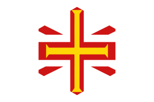 根西岛旗帜六边形