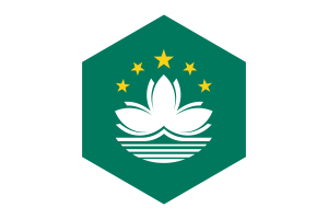 澳门区旗六边形
