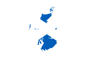 苏格兰地图与旗帜