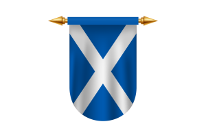 苏格兰旗帜标志矢量图像