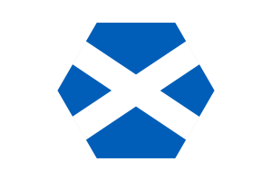 苏格兰旗帜三角形圆形