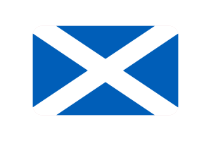 苏格兰旗帜三角形矢量插图