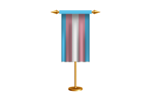 跨性别仪式旗帜矢量免费