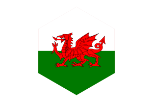 威尔士旗帜六边形