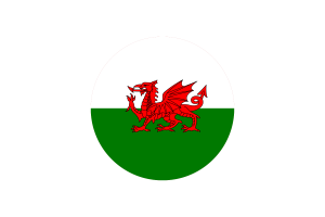 威尔士旗帜矢量免费下载