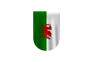 威尔士旗帜矢量免费下载（SVG，PNG）