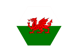 威尔士旗帜矢量免费|SVG 和 PNG