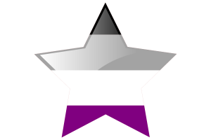 无性恋群体旗帜星图标