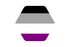 无性恋群体旗帜矢量免费|SVG 和 PNG