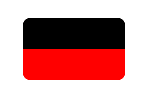 德拉维达进步联盟旗帜矩形矢量插图