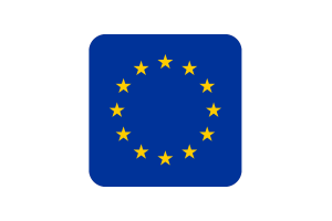 欧盟旗帜方形圆形