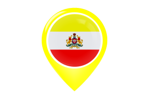 卡纳塔克邦旗帜地图图钉图标