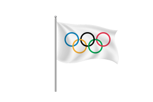 奥运旗帜剪贴画
