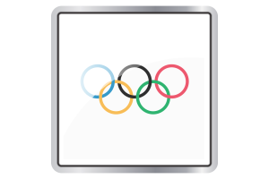 奥林匹克旗帜广场图标