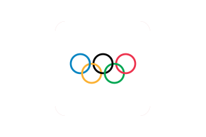 奥林匹克旗帜方形圆形