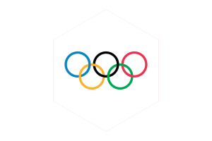 奥运会旗帜六边形