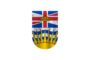 不列颠哥伦比亚省旗帜矢量自由Dowanlod （SVG， PNG）