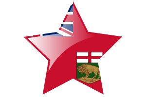 曼尼托巴省旗帜星图标