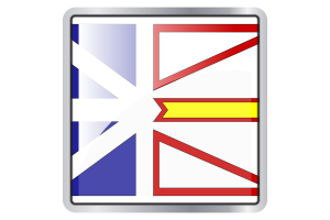 纽芬兰和拉布拉多旗帜广场图标