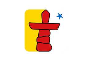 努纳武特旗帜方形圆形